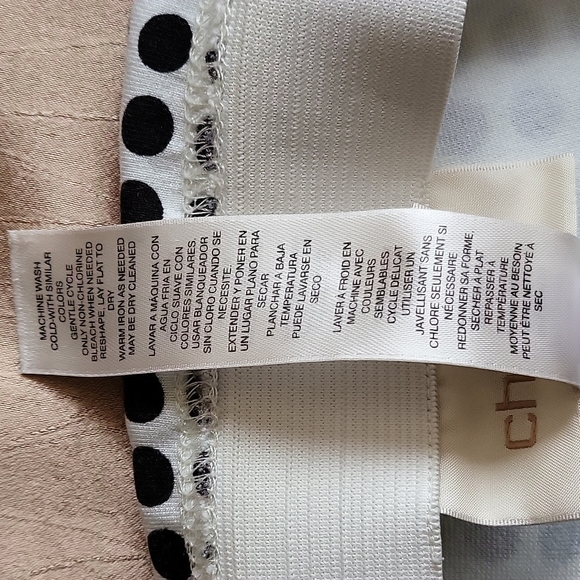 Chico's EUC women's black & white poka dot knit ankle pants size 2/L/12 - Picture 7 of 7